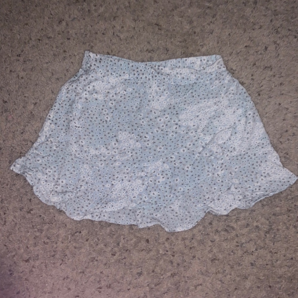 Blue with white floral skirt, size medium